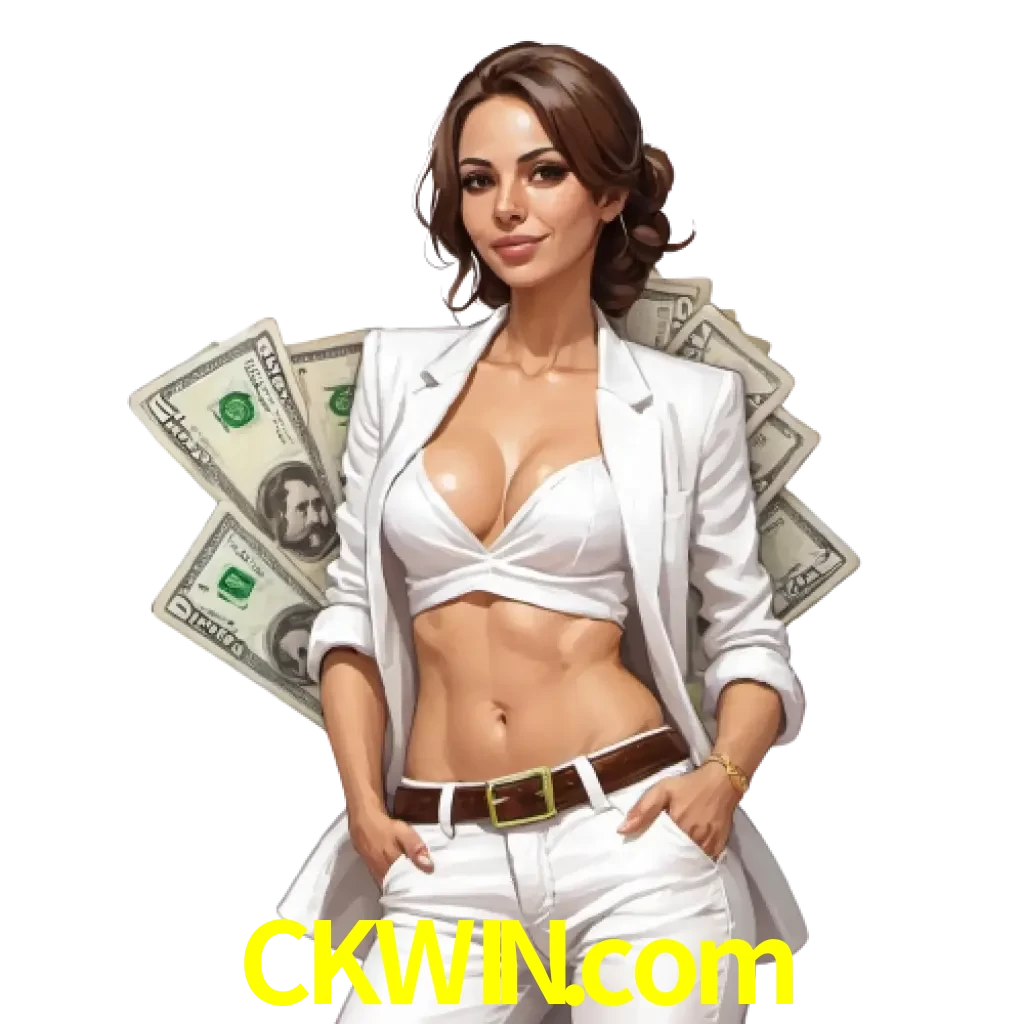 woman with money playing in ckwin bet casino